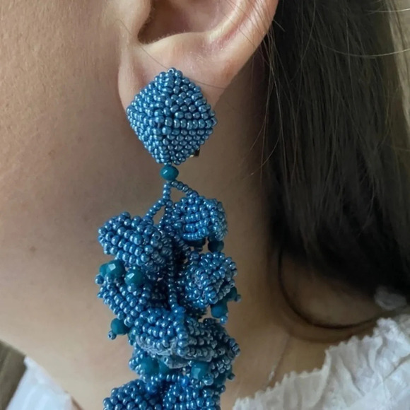 NWOT Sachin & Babi Grape Clip  Earrings - Picture 4 of 9